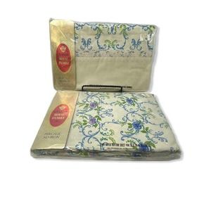 Vtg Deadstock Cannon Royal‎ Family “Charleston Filagree Style 746” Twin Set